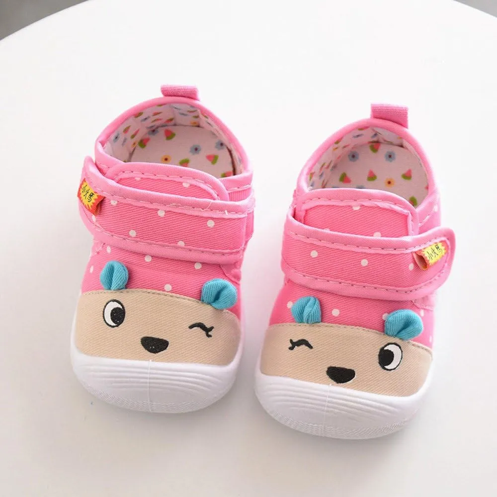 Baby Infant Sneakers Outdoor Running Sport Shoes with Strap Toddler Newborn Non Slip First Walking Shoes Soft Comfy