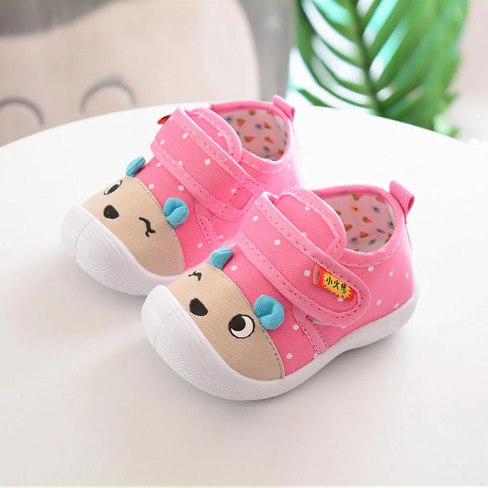Baby Infant Sneakers Outdoor Running Sport Shoes with Strap Toddler Newborn Non Slip First Walking Shoes Soft Comfy