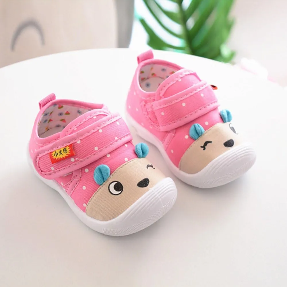 Baby Infant Sneakers Outdoor Running Sport Shoes with Strap Toddler Newborn Non Slip First Walking Shoes Soft Comfy