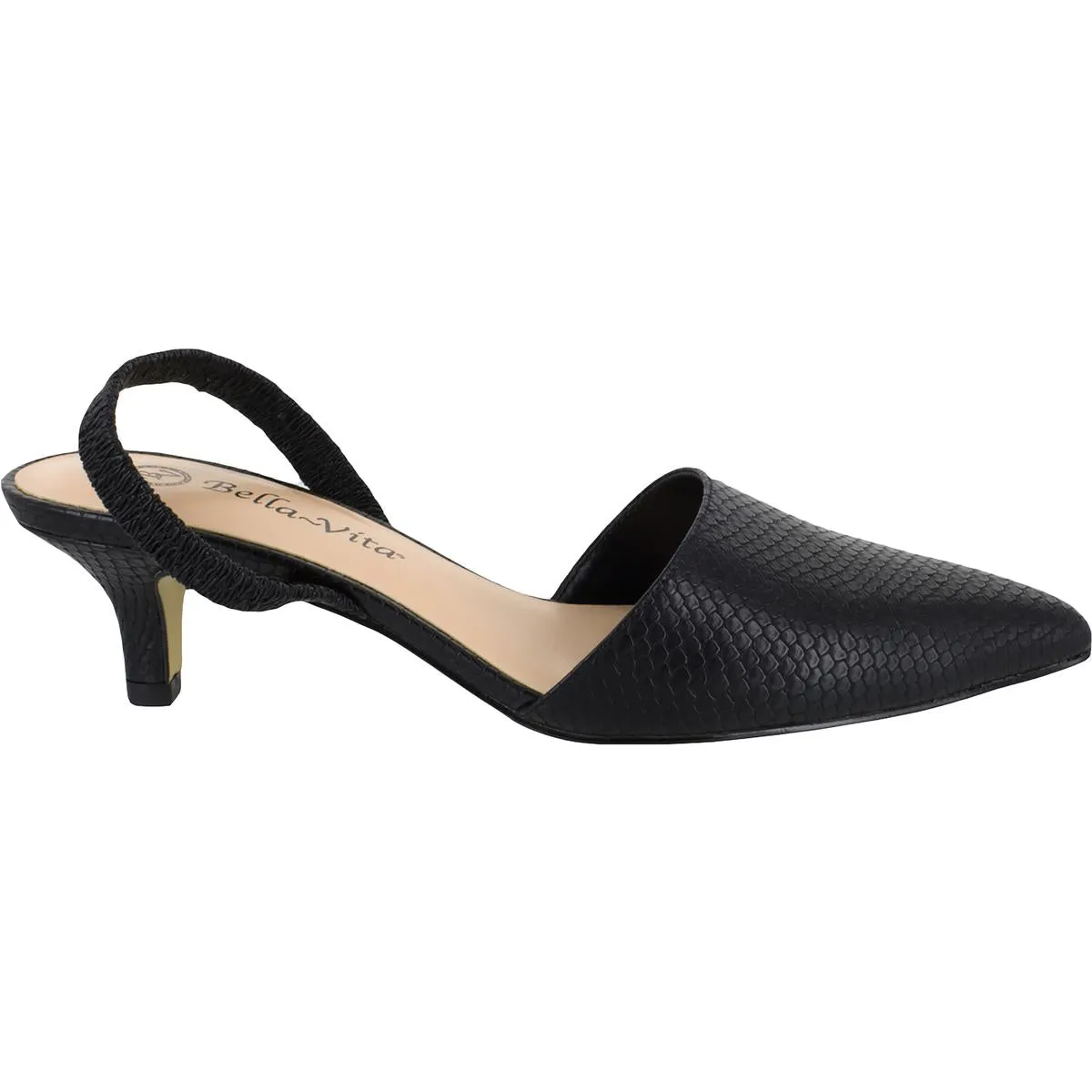 Bella Vita Womens Sarah II Faux Leather Ankle Strap Flats