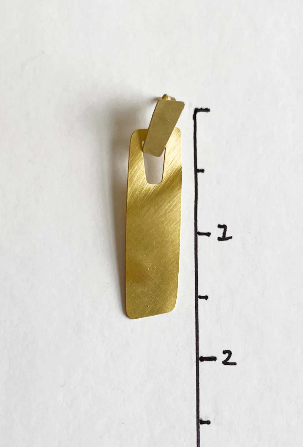 Bianca Golden Brass Earrings