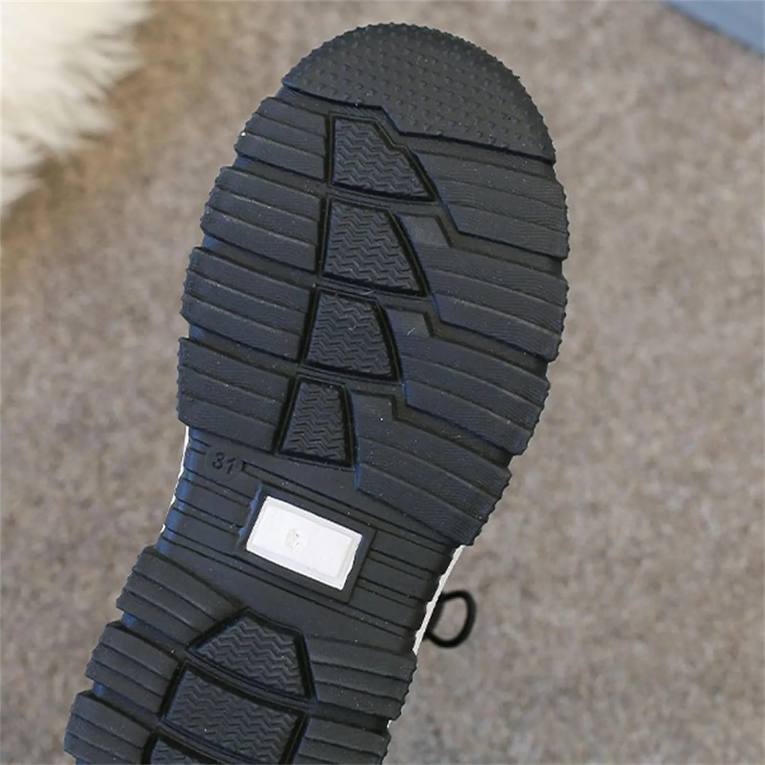 Big Kids Fashion Snow Boots Flat Thick aterproof Shoes Winter Childrens Boys Mid Length Comfy Booties Padded Chunky