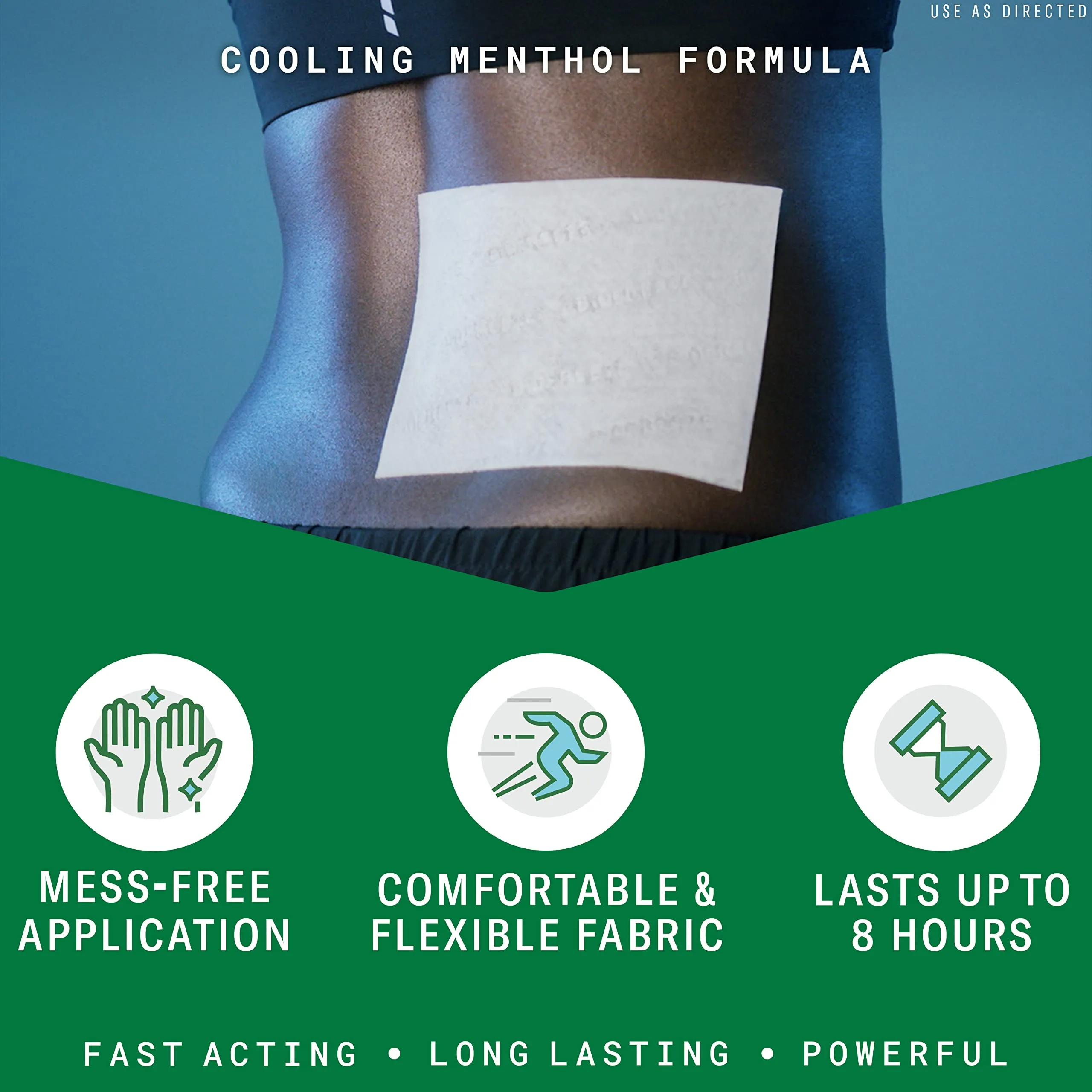 Biofreeze Pain Relief Patch, Large, 5 Patches