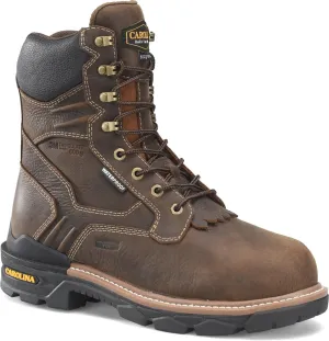 Carolina Cardinal 8" 600G Insulated Waterproof Composite Toe Work Boot for Men - Dark Coffee Leather, Slip Resistant