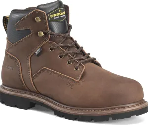 Carolina Mens 6" Waterproof Steel Toe Work Boot, Brown - 12 2E
