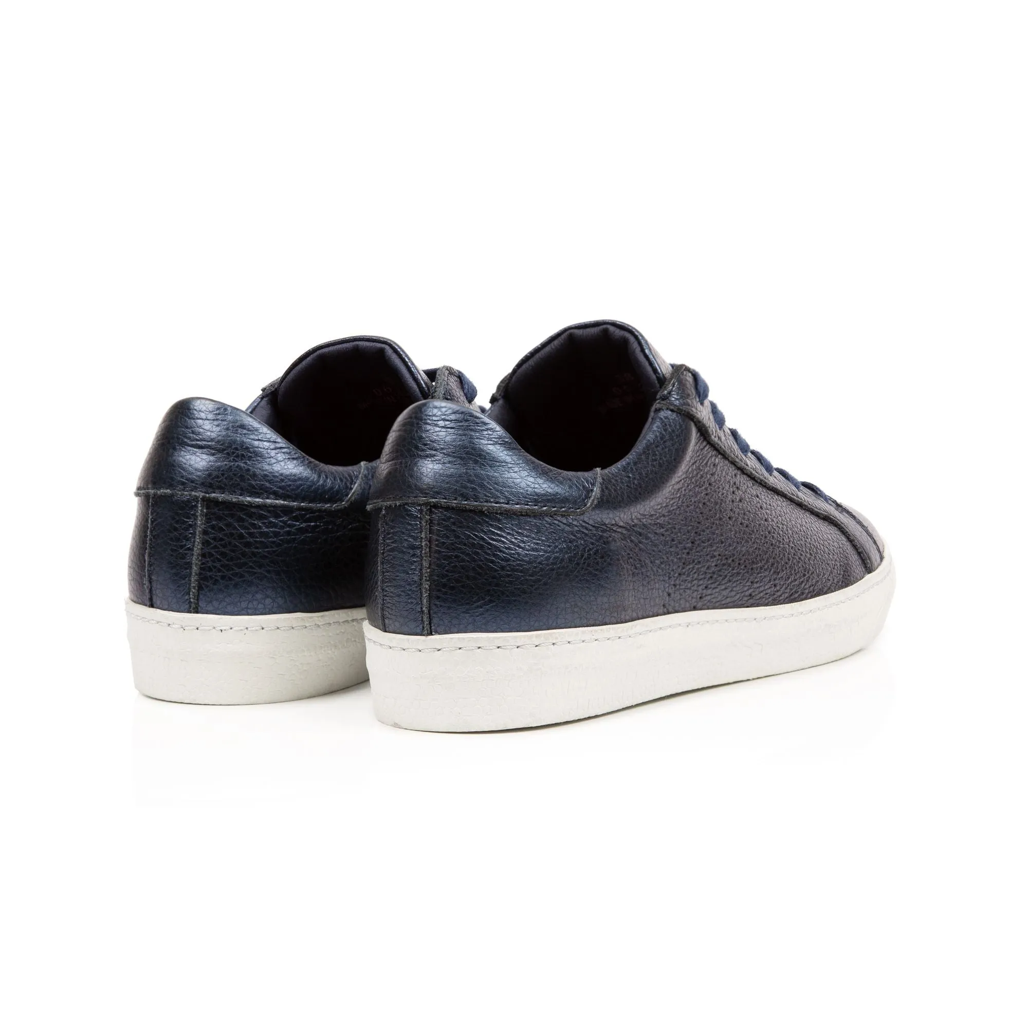 Cru Signature: Navy Shimmer Metallic Trainers