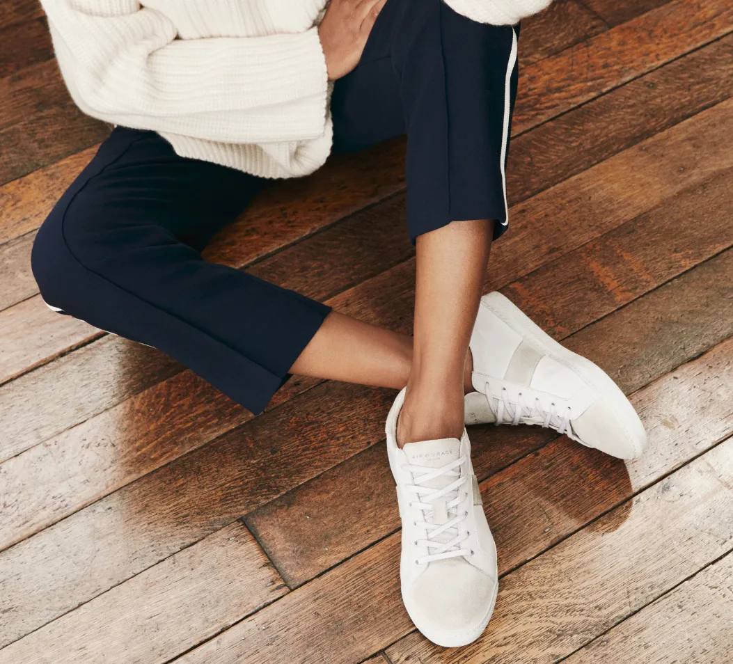 Cru: Vintage White Trainers