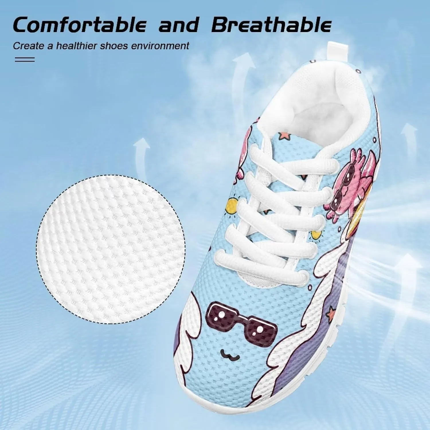 Cumagical Kids Athletic Shoes Lightweight Running Breathable Sports Sneakers for Boys Girls