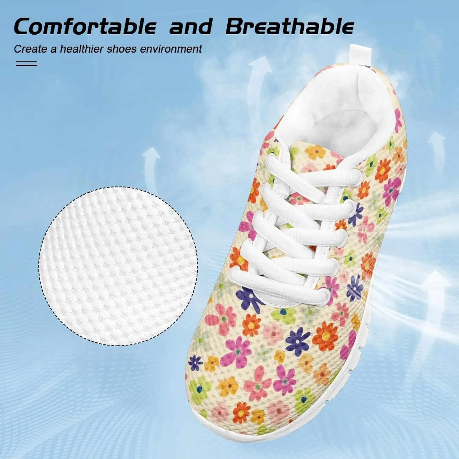 Cumagical Kids Running Shoes Boys Girls Lightweight Breathable Sneakers Non-Slip Sole Athletic Shoes