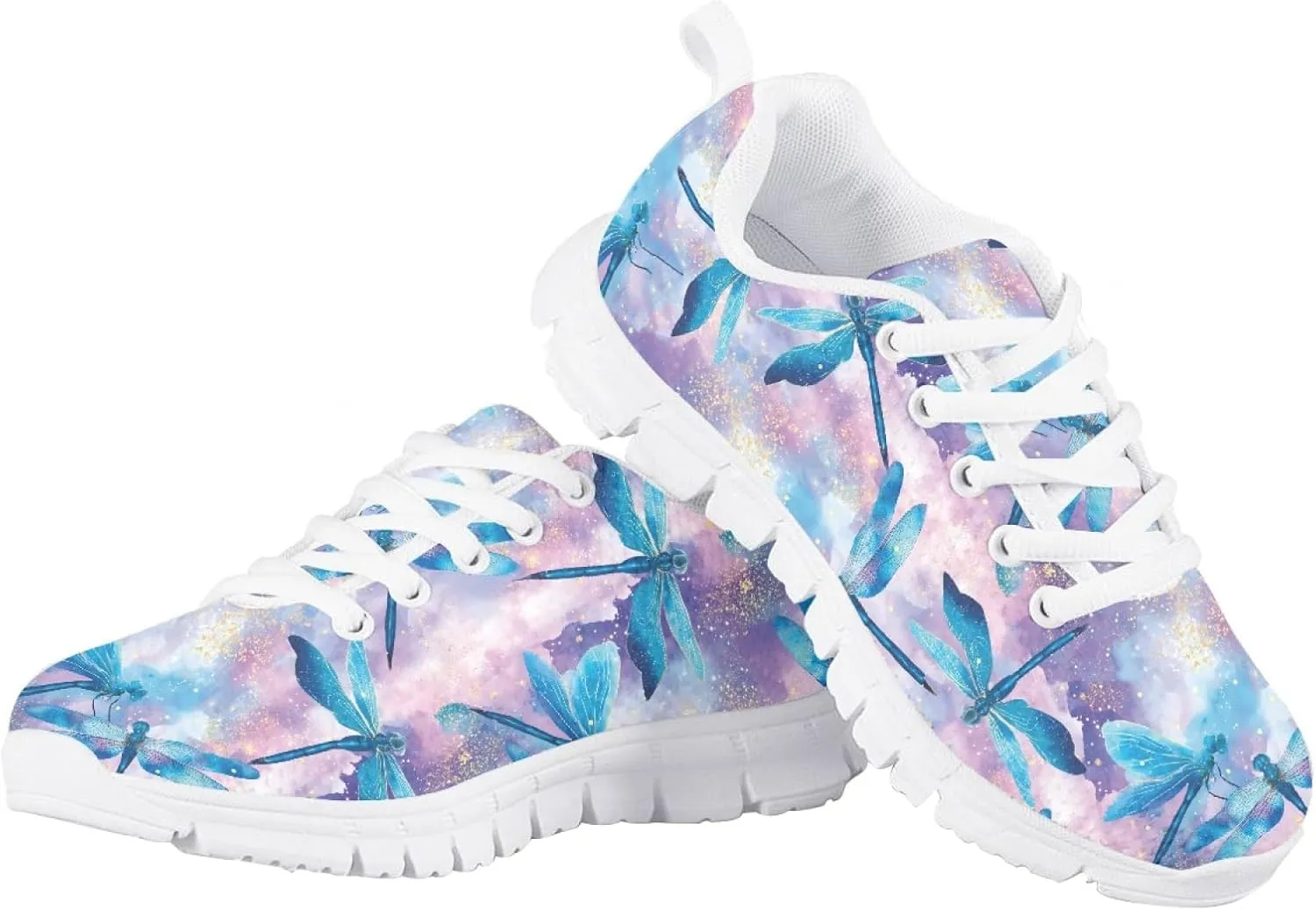 Cumagical Kids Sneakers Adjustable Lace up Breathable Running Shoes for School Sports Outdoor Play
