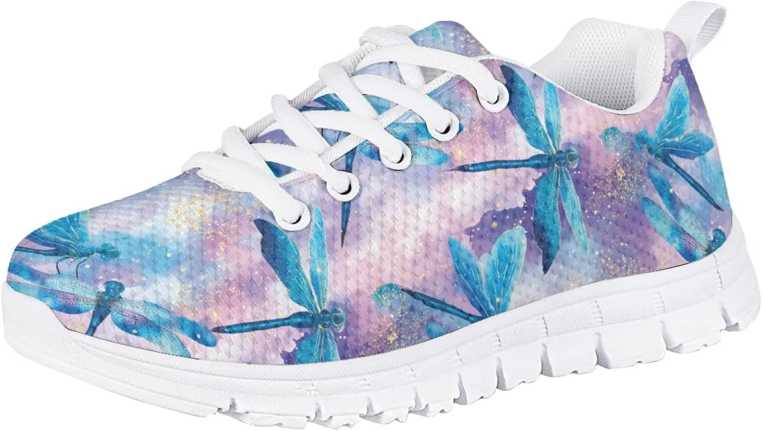 Cumagical Kids Sneakers Adjustable Lace up Breathable Running Shoes for School Sports Outdoor Play