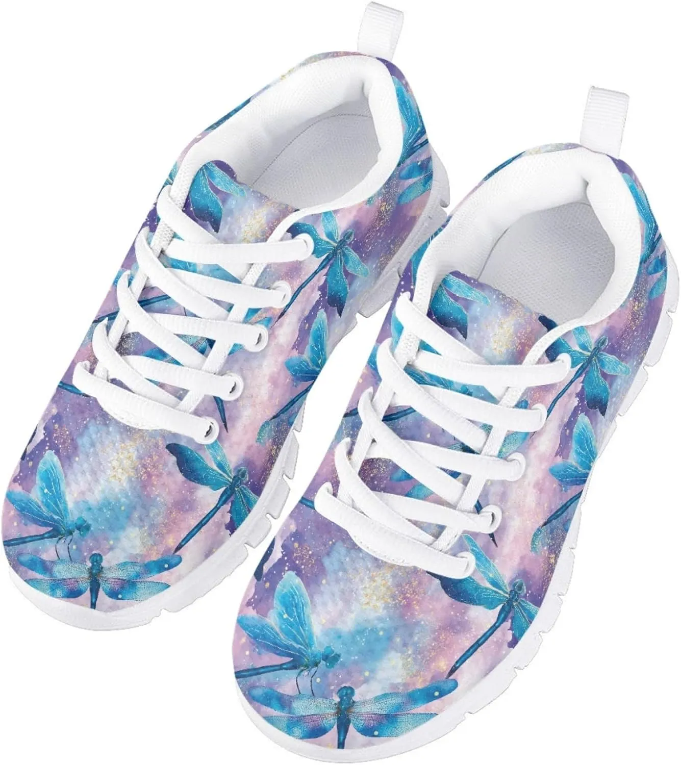 Cumagical Kids Sneakers Adjustable Lace up Breathable Running Shoes for School Sports Outdoor Play