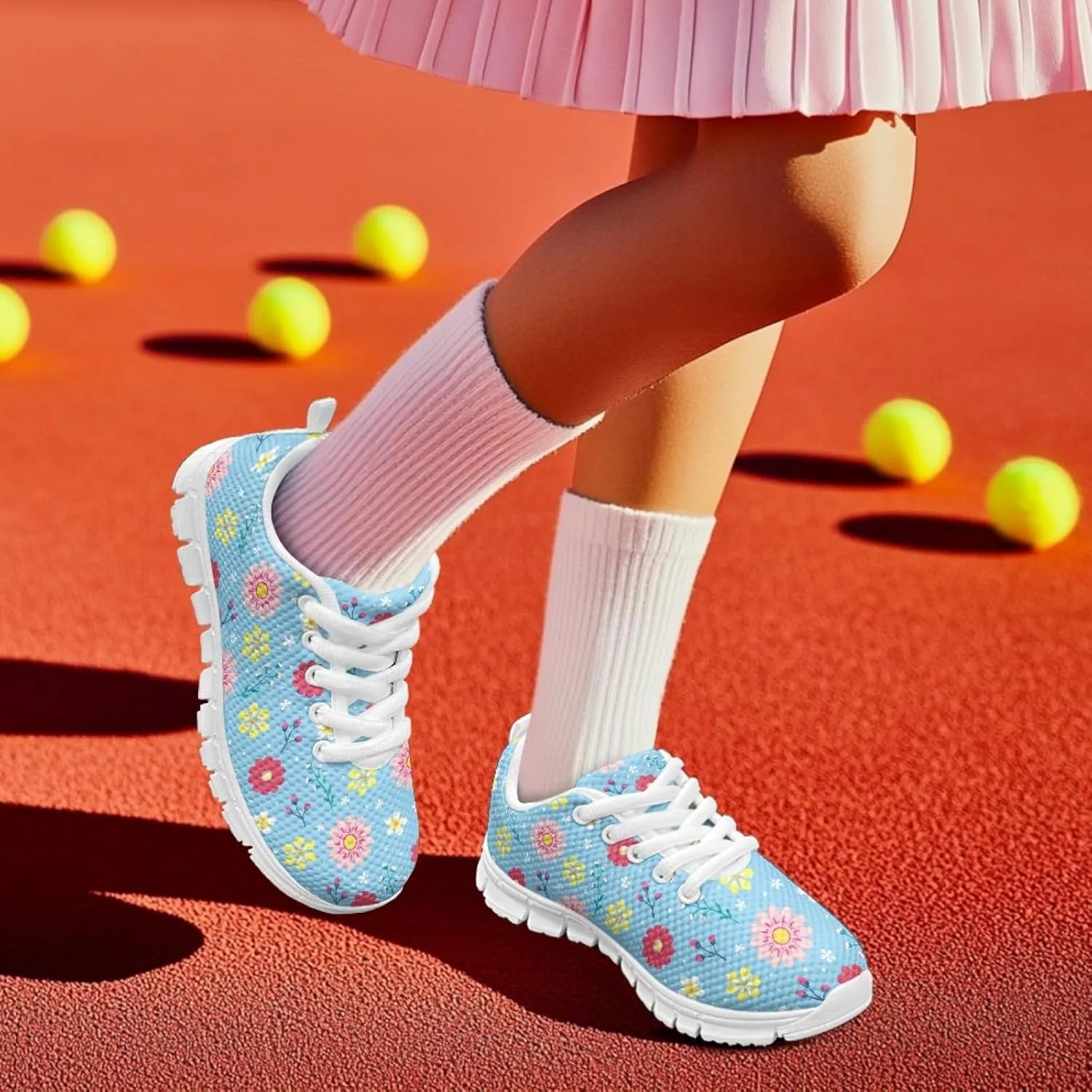 Cumagical Kids Summer Shoes with Laces for Boys Girls Running Sneakers