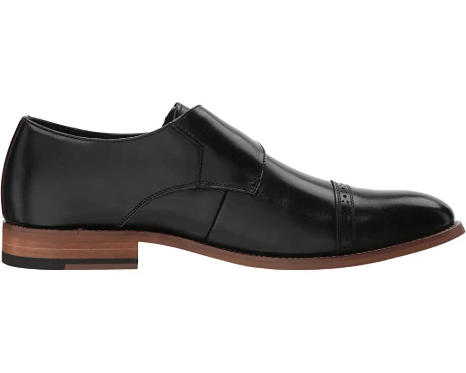 Desmond Cap-Toe Monk-Strap Loafer Stacy Adams Oxfords, black
