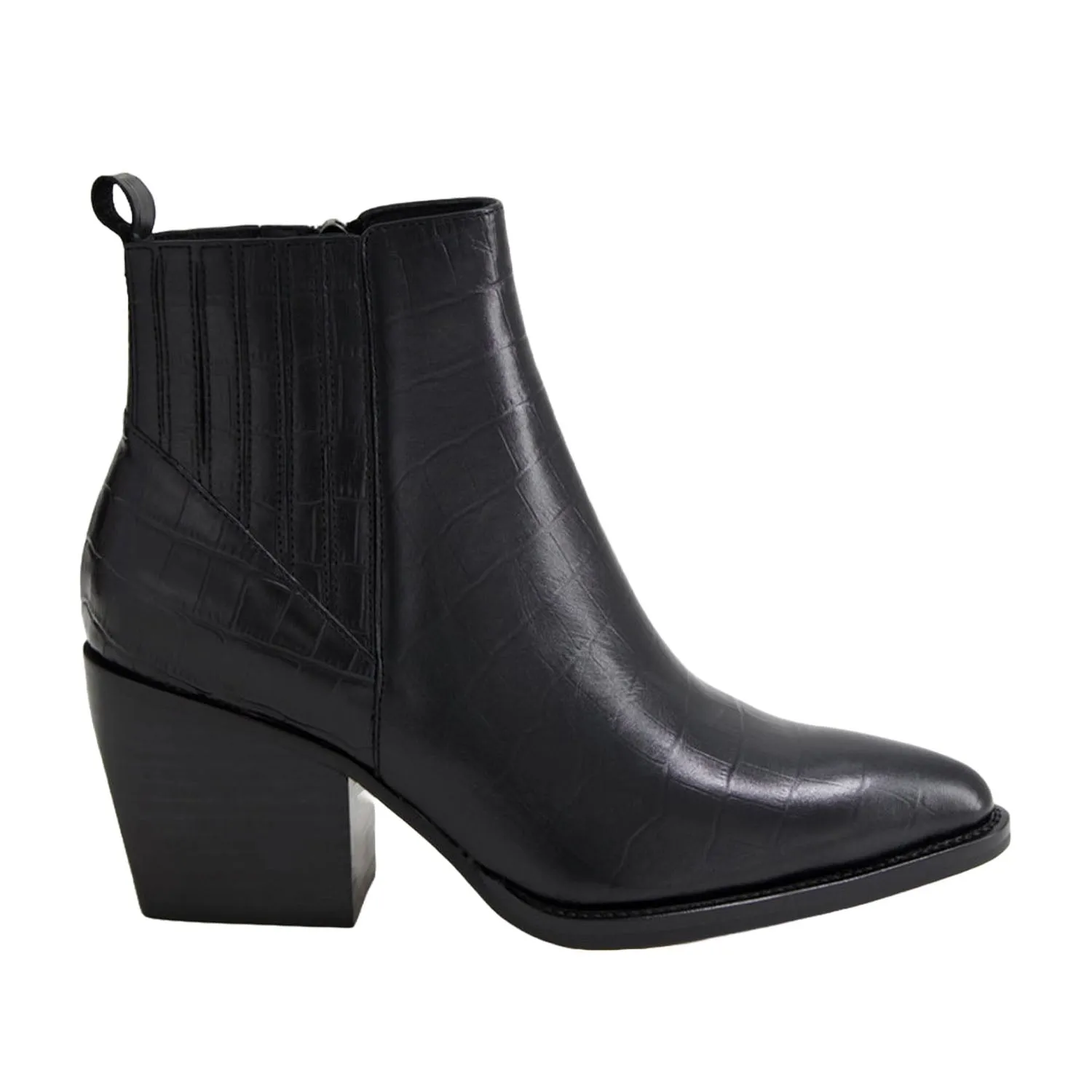 Django and Juliette Women's Morene in Black Croc