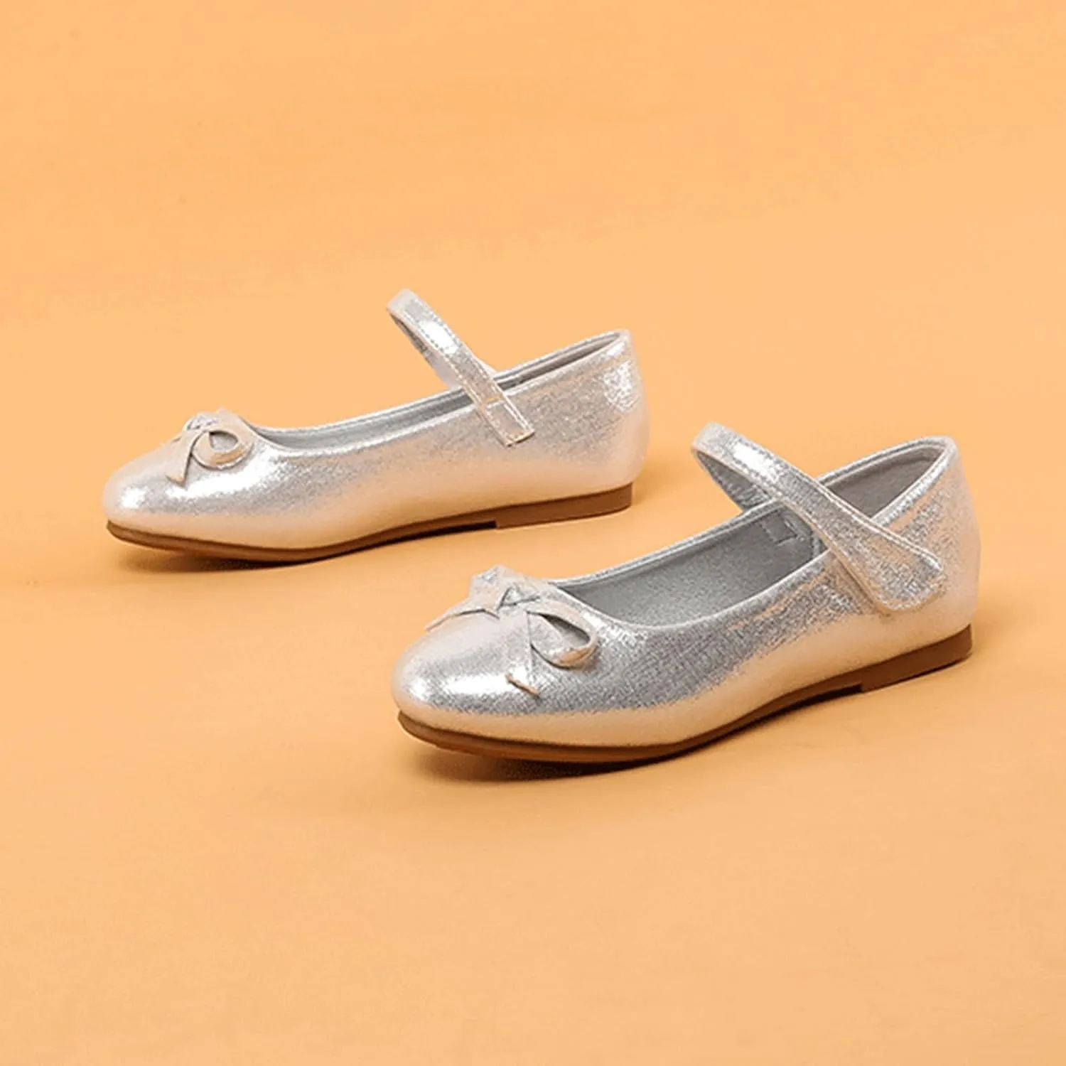 Girls Kids Loafers Sandals Leather Soft Sole Slide Shoes Toddler Summer Casual Bow Beach Soft Dress Dance Shoes Comfy