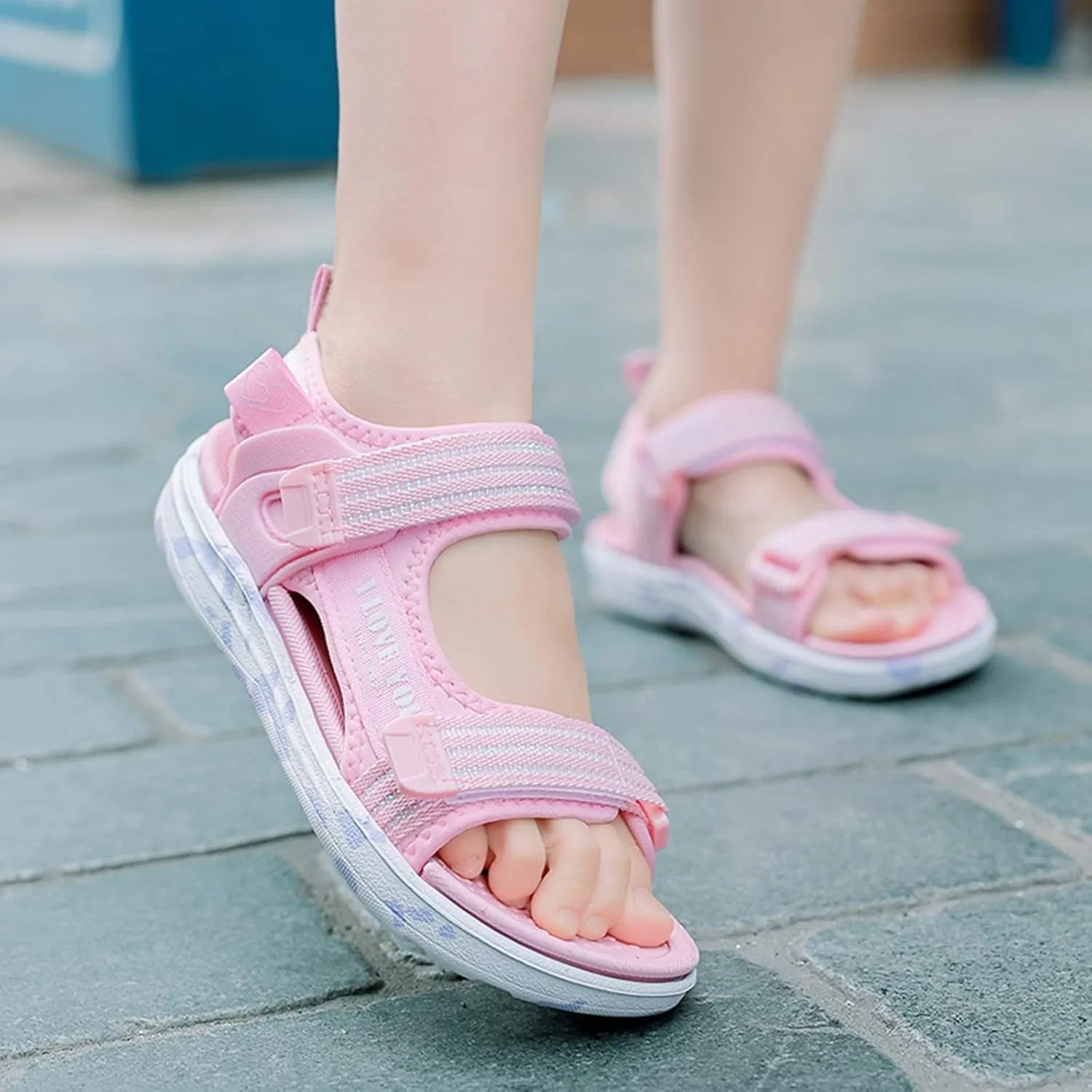 Girls Open Toe Sport Sandals for Hiking Walking 2025 Summer Trendy Outdoor Athletic Sneakers with Adjustable Straps