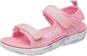Girls Open Toe Sport Sandals for Hiking Walking 2025 Summer Trendy Outdoor Athletic Sneakers with Adjustable Straps