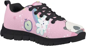 Gomyblomy Toddler Boys Girls Casual Sneakers, Fashion Non Slip Lace Up Flat Tennis Running Shoes, Wear Durable Rubber Sole