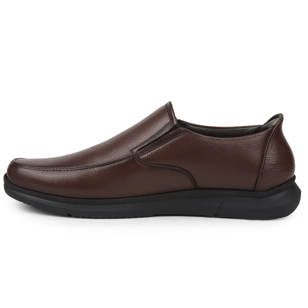 Healers Brown Formal Non Lacing Moccasins For Mens SCL-1 By Liberty