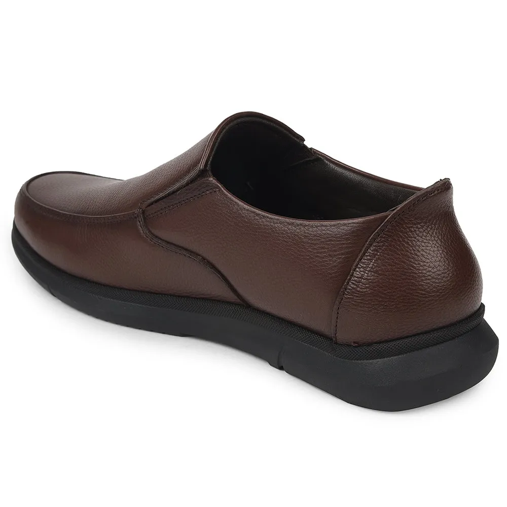 Healers Brown Formal Non Lacing Moccasins For Mens SCL-1 By Liberty