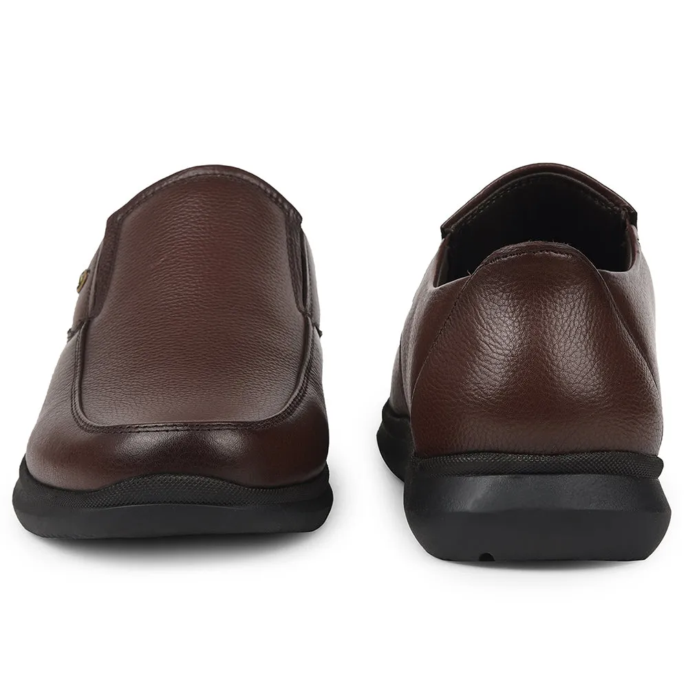 Healers Brown Formal Non Lacing Moccasins For Mens SCL-1 By Liberty