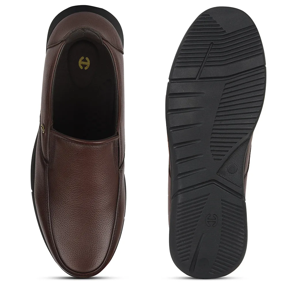 Healers Brown Formal Non Lacing Moccasins For Mens SCL-1 By Liberty