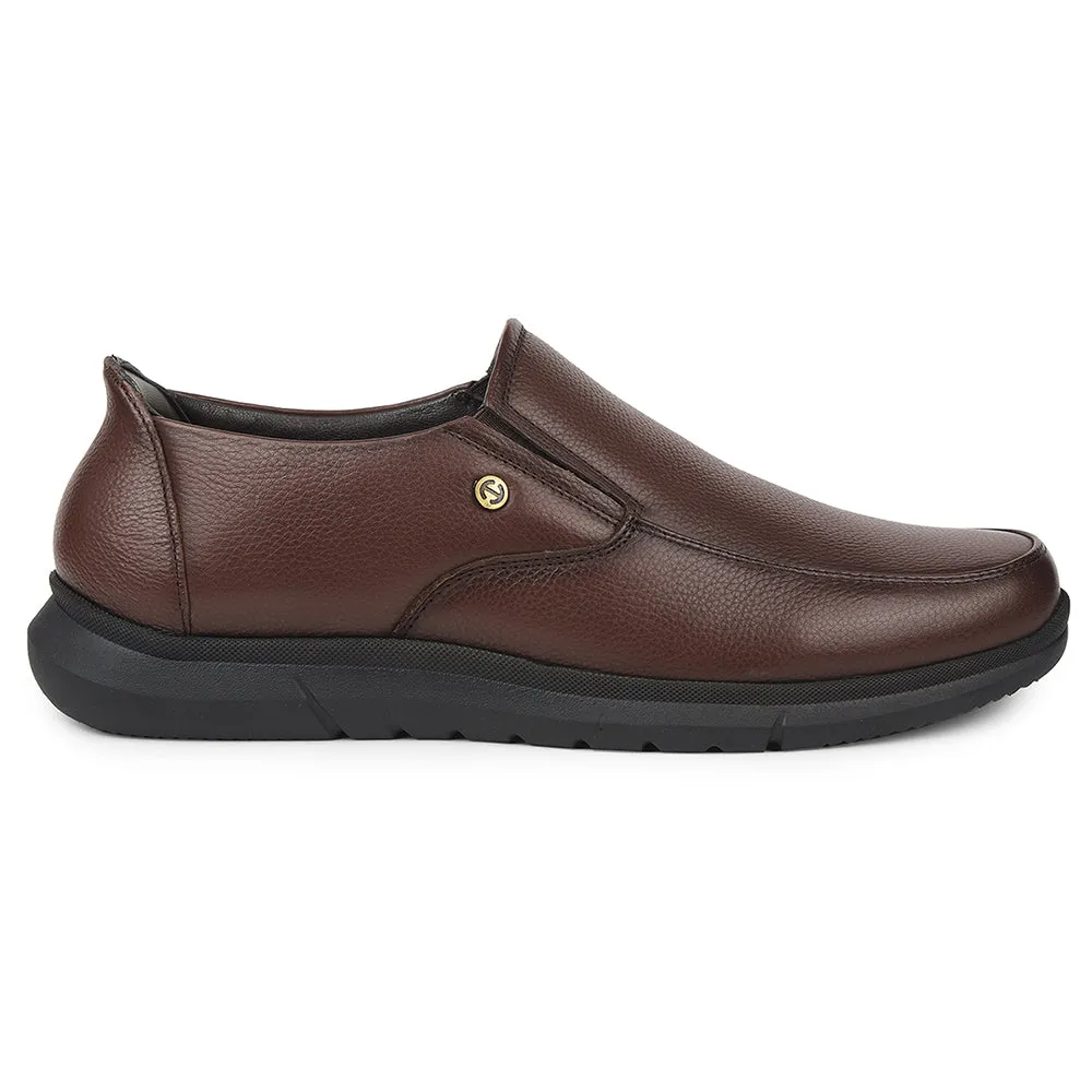 Healers Brown Formal Non Lacing Moccasins For Mens SCL-1 By Liberty