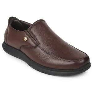 Healers Brown Formal Non Lacing Moccasins For Mens SCL-1 By Liberty