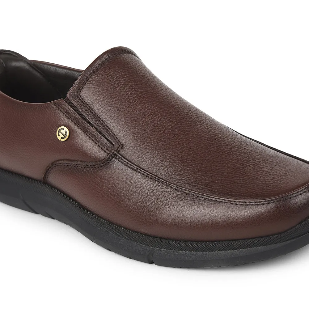 Healers Brown Formal Non Lacing Moccasins For Mens SCL-1 By Liberty