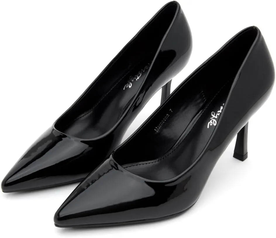 Herstyle Womens High Heel Pumps  2025 Trendy Pointed Toe Heels, 3 Inch Closed Toe Stilettos, Elegant Dress Shoes for Work, Office, Wedding & Formal Events