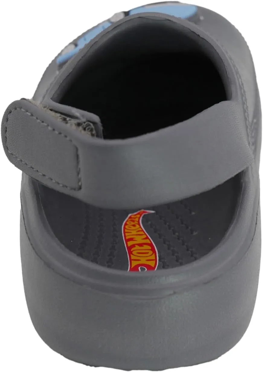 Hot Wheels Toddler Boys' Clogs with Adjustable Strap  Comfortable, Durable Slip-On Shoes for Active Toddlers