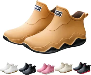 Men's and women's couple fashion rain boots, non-slip wear-resistant waterproof rain shoes for outdoor work fishing travel