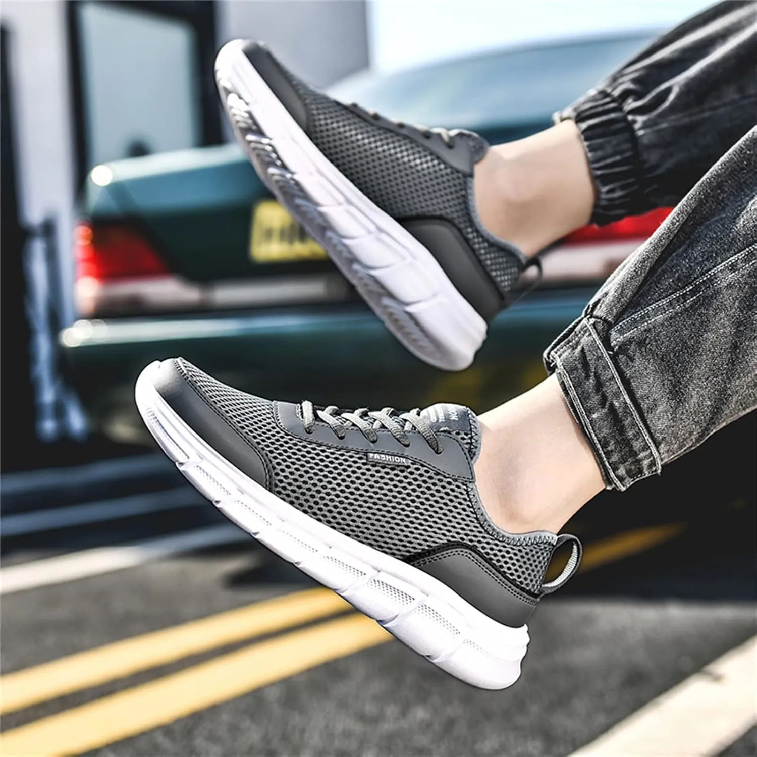 Men's Comfortable Stretch Workout Shoes Comfortable Lightweight Casual Walking Shoe Men's Business Casual Shoes