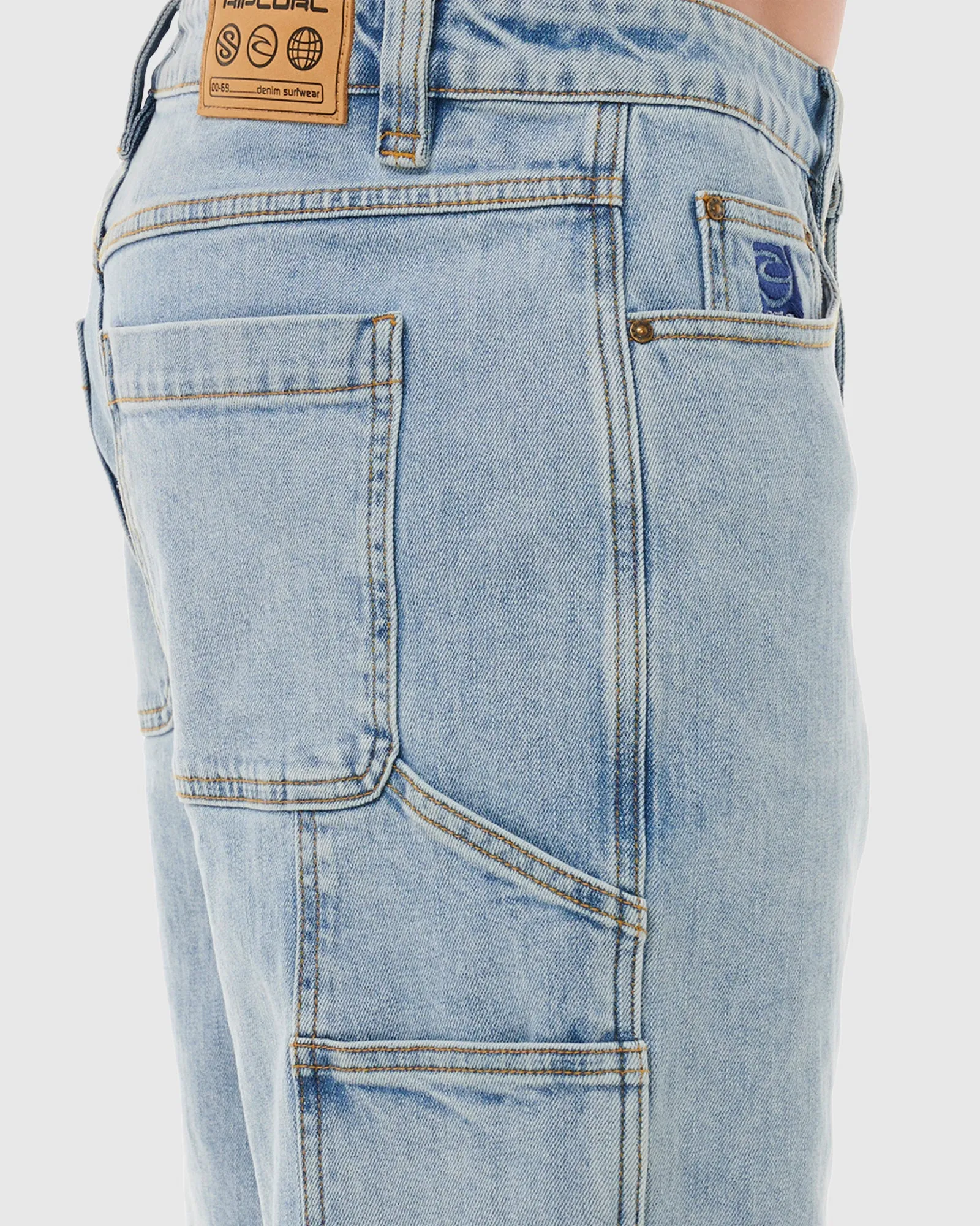 MENS DOSED DENIM WALK SHORTS