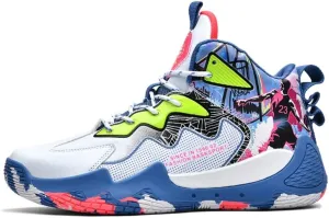 Men's High Top Basketball Shoes Fashion Running Sneakers Non Slip Training Athletic Shoes