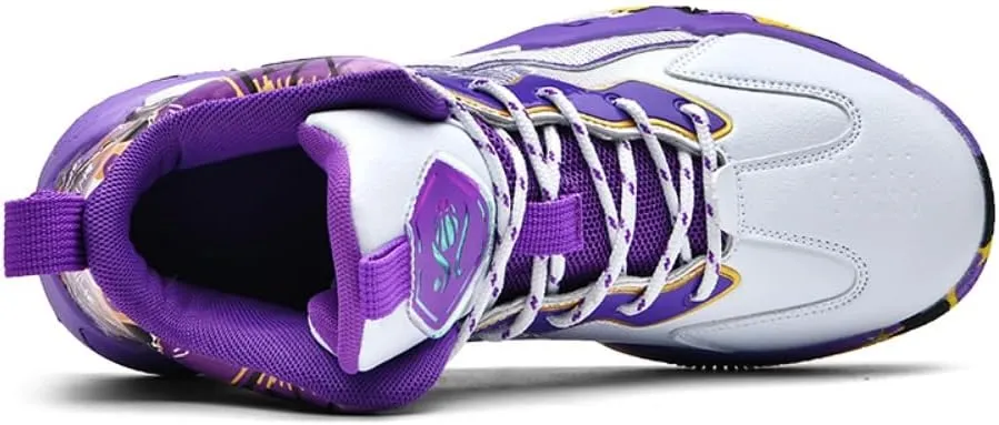 Men's High Top Basketball Shoes Fashion Running Sneakers Non Slip Training Athletic Shoes