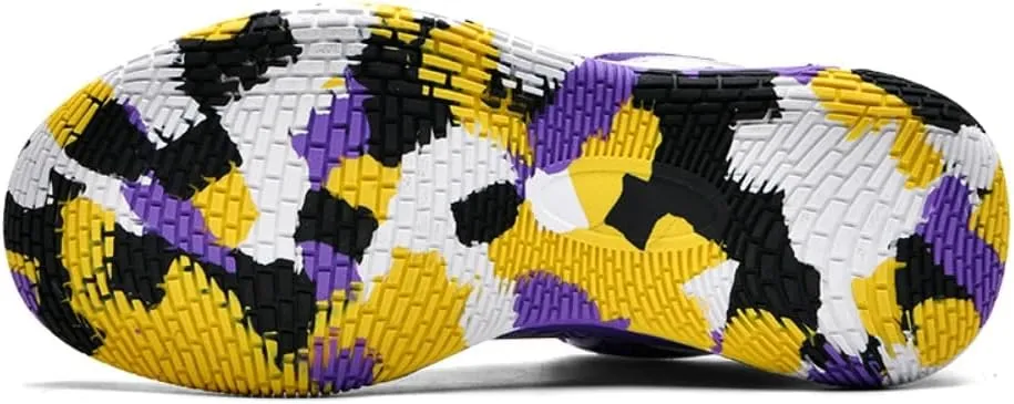 Men's High Top Basketball Shoes Fashion Running Sneakers Non Slip Training Athletic Shoes