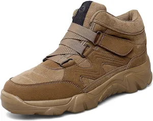Men's Slip On Walking Sneakers Comfortable Hiking Fashion high top Boots