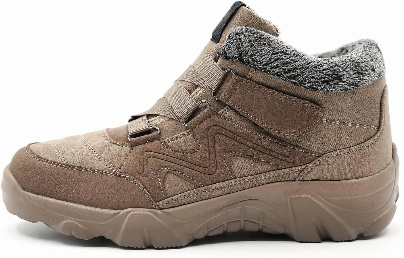 Men's Slip On Walking Sneakers Comfortable Hiking Fashion high top Boots