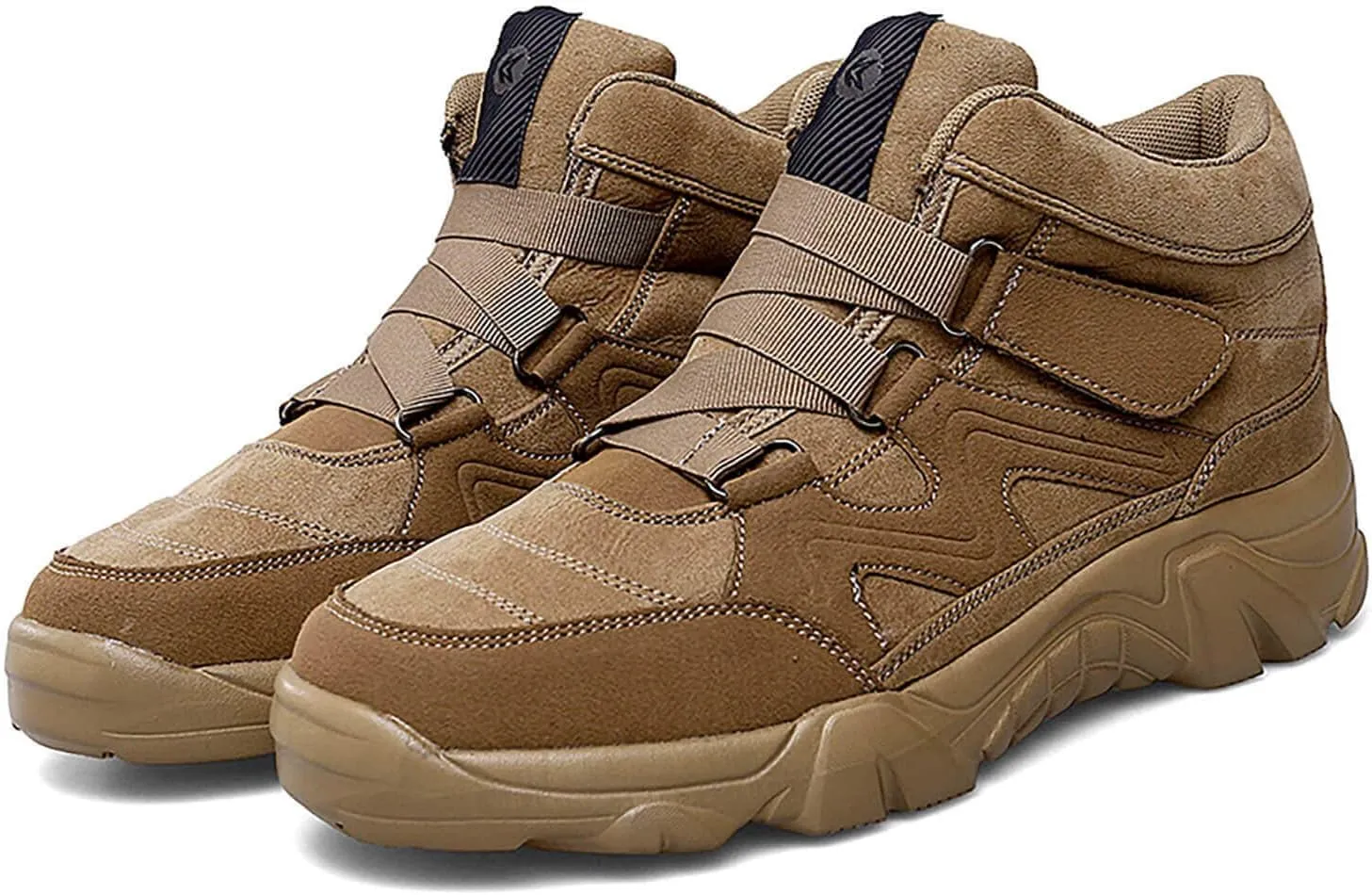 Men's Slip On Walking Sneakers Comfortable Hiking Fashion high top Boots