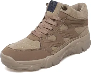 Men's Slip On Walking Sneakers Comfortable Hiking Fashion high top Boots