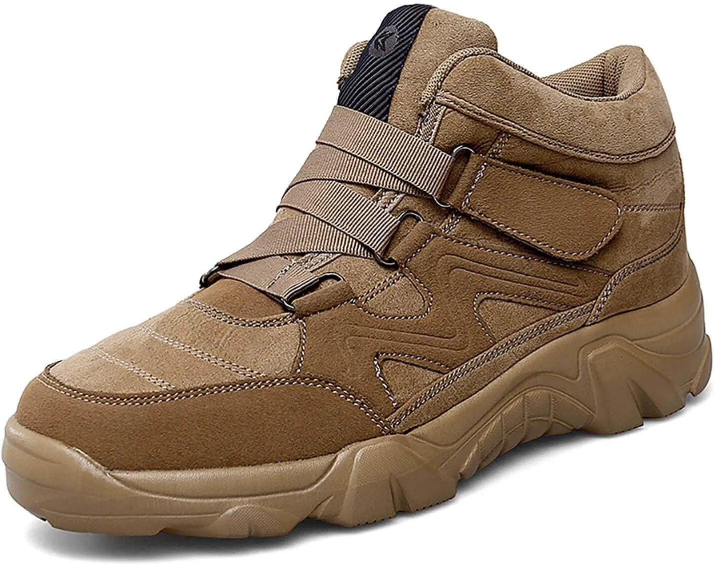Men's Slip On Walking Sneakers Comfortable Hiking Fashion high top Boots