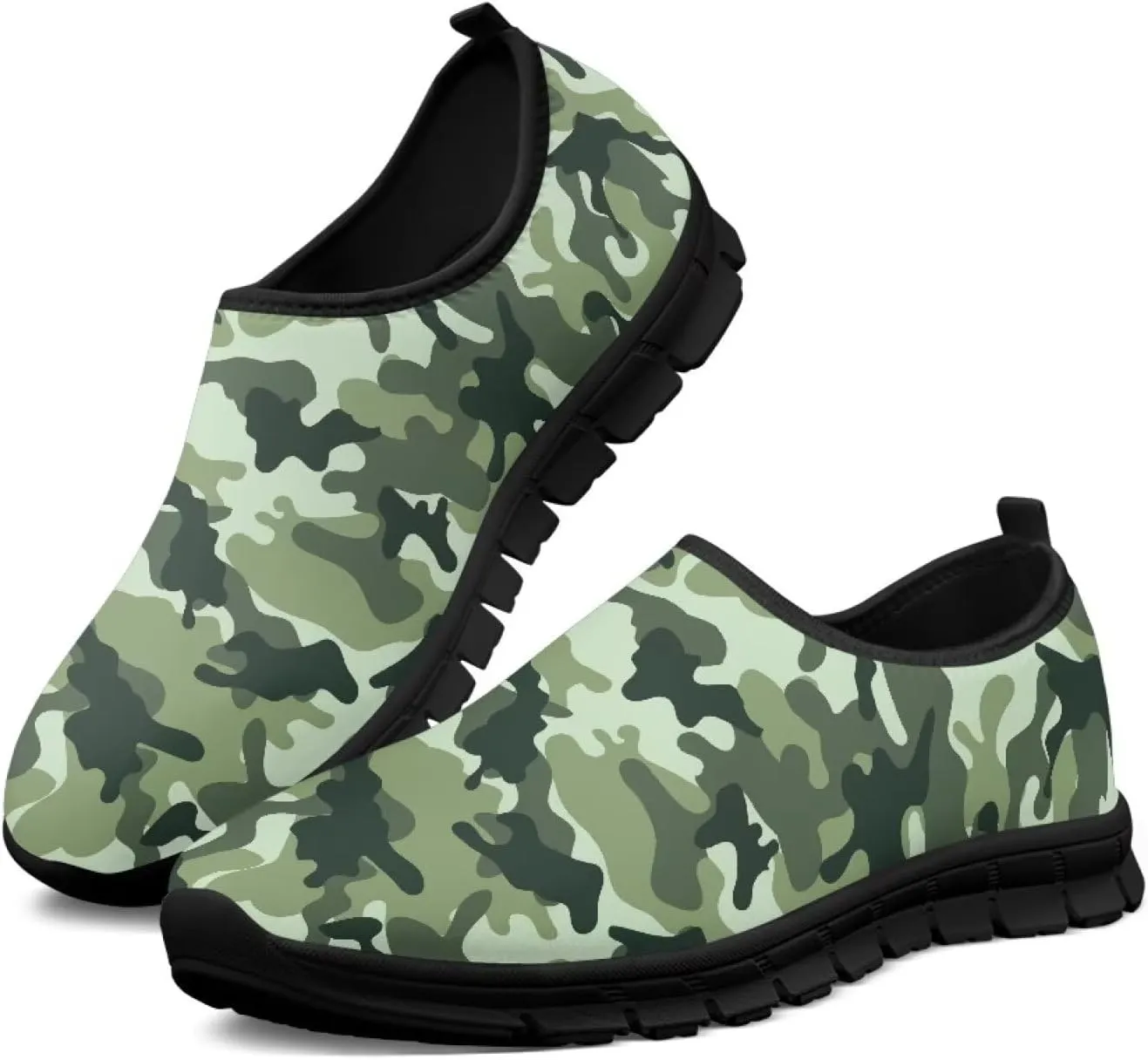 Men's Walking Shoes Lightweight Sneakers Walking Casual Comfortable Travel Shoes Black Sole