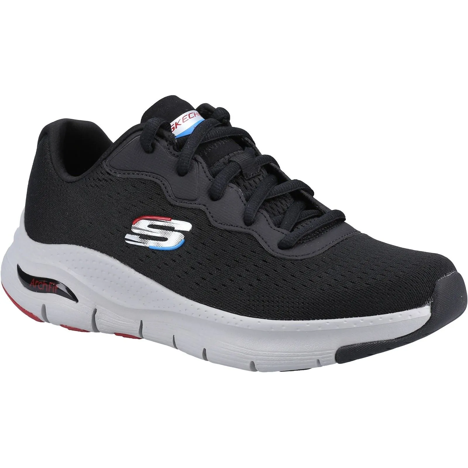 Men's Wide Fit Skechers 232303 Arch Fit Trainers - Black