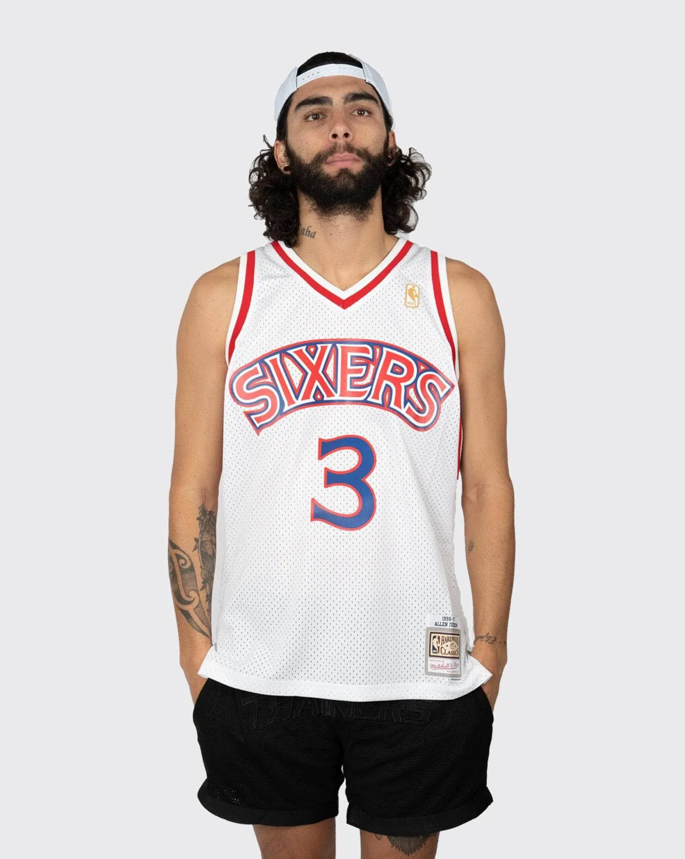 mitchell and ness philadelphia 76ers iverson 96-97 jersey MNP718198