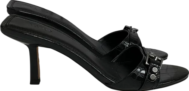 NA-KD Black Hardware Detailed Mules UK 4 EU 37 