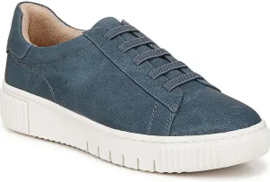 Naturalizer Soul Womens Tia Stepin Faux Leather Athletic and Training Shoes Navy