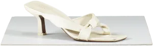 Neous Cream Dofida Knotted Leather Mules UK 7 EU 40 