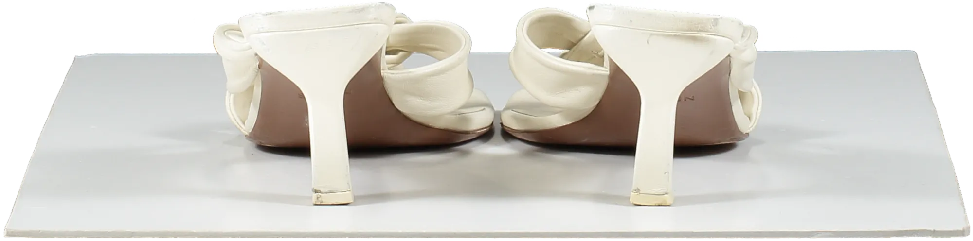 Neous Cream Dofida Knotted Leather Mules UK 7 EU 40 